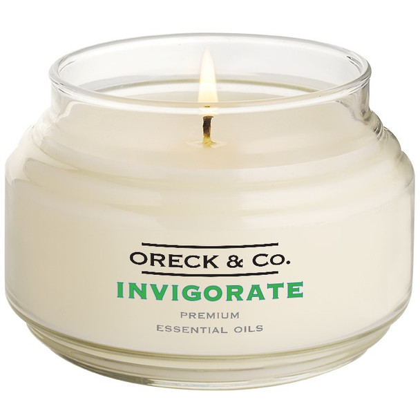 Invigorate Essential Oil Candle: A minty, pine scent with a touch of honey. A true Eucalyptus fragrance to soothe the senses! 