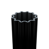 The 4" Fluted Street Sign Post System Single Frame