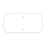 Painted - Aluminum Rectangle Sign Blank (Landscape)