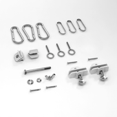 Aluminum Real Estate Post Universal Hardware Kit