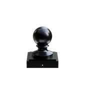 Ornamental Finial - 3" Ball and Cap