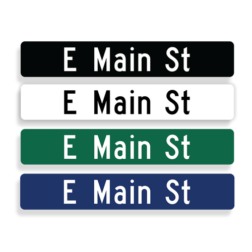 Aluminum Street Name Sign - Flat