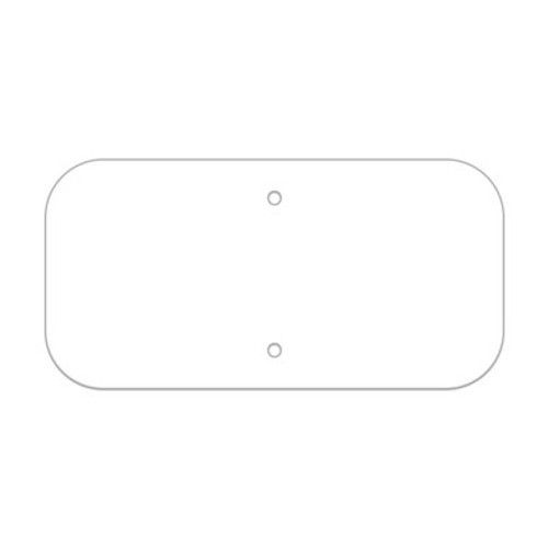 Painted - Aluminum Rectangle Sign Blank (Landscape)