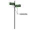 The 3" Round Street Sign Post System Double Frame