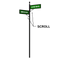 The 3" Round Street Sign Post System Double Frame