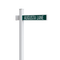 Vinyl Street Sign Post System with Single Blade Vinyl Street Sign Post System with Single Blade