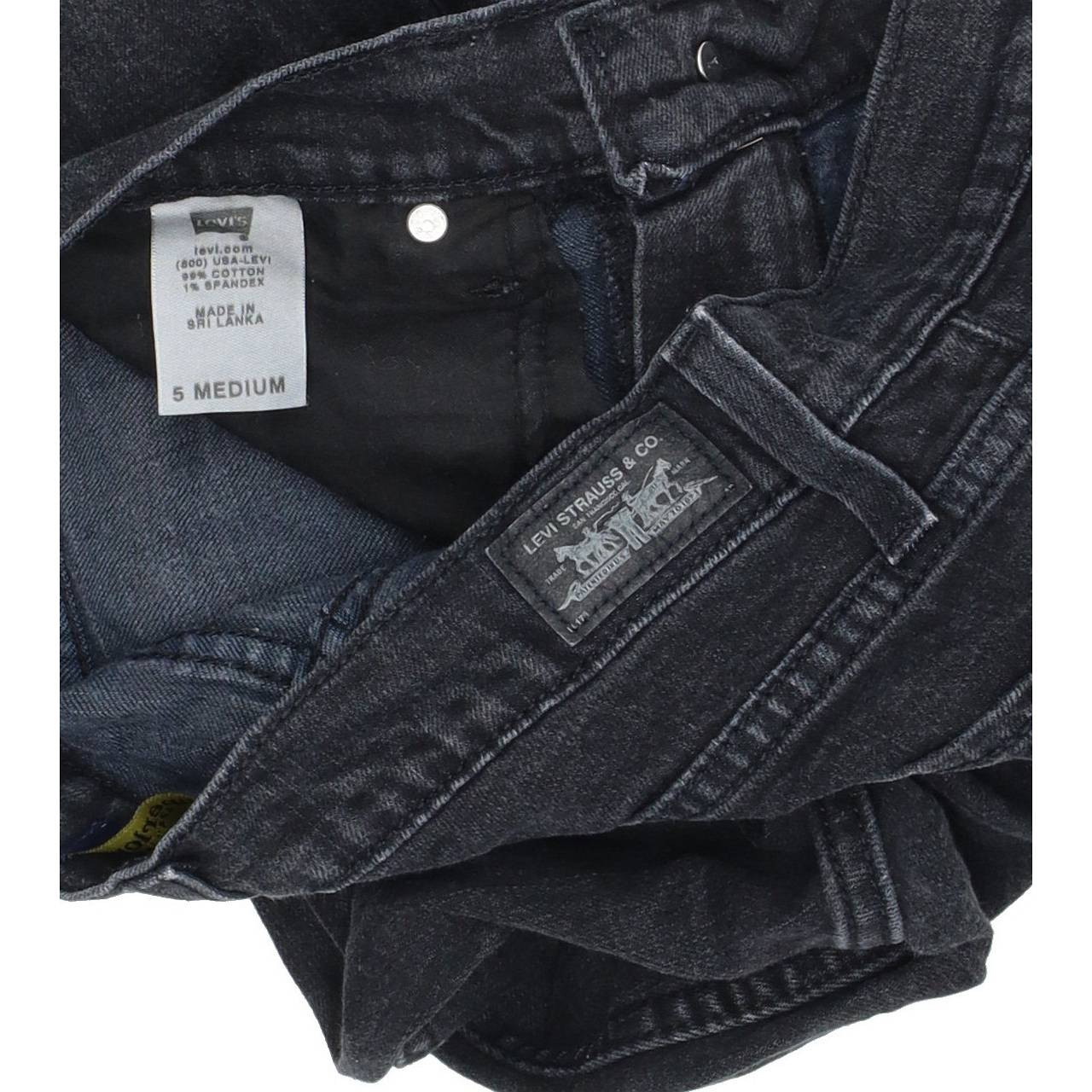 Levi's 524 Women Charcoal Skinny Slim Stretch Jeans W28 L32 | Fabb Fashion