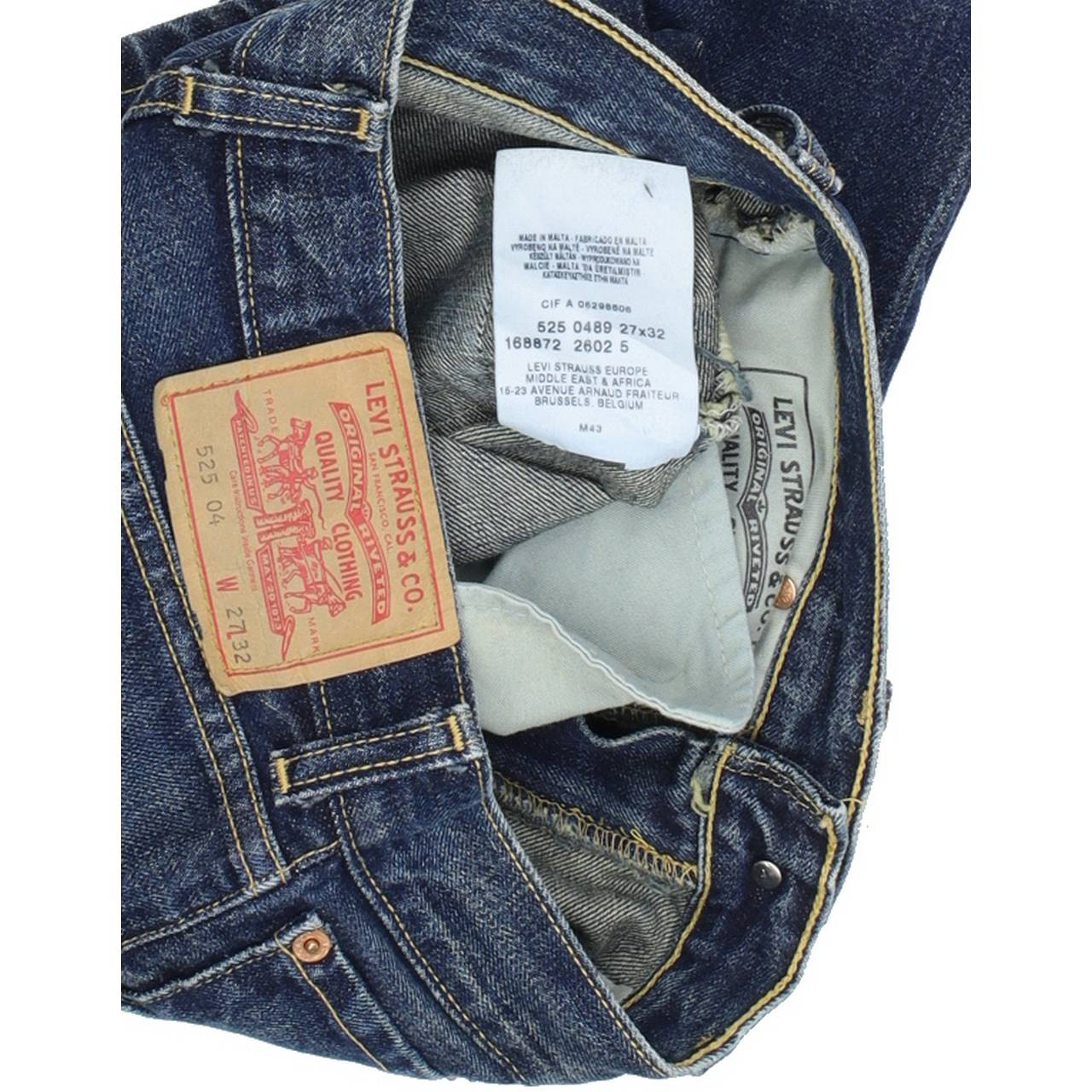 Levi's 525 Men Blue Bootcut Regular Jeans W27 L32 | Fabb Fashion