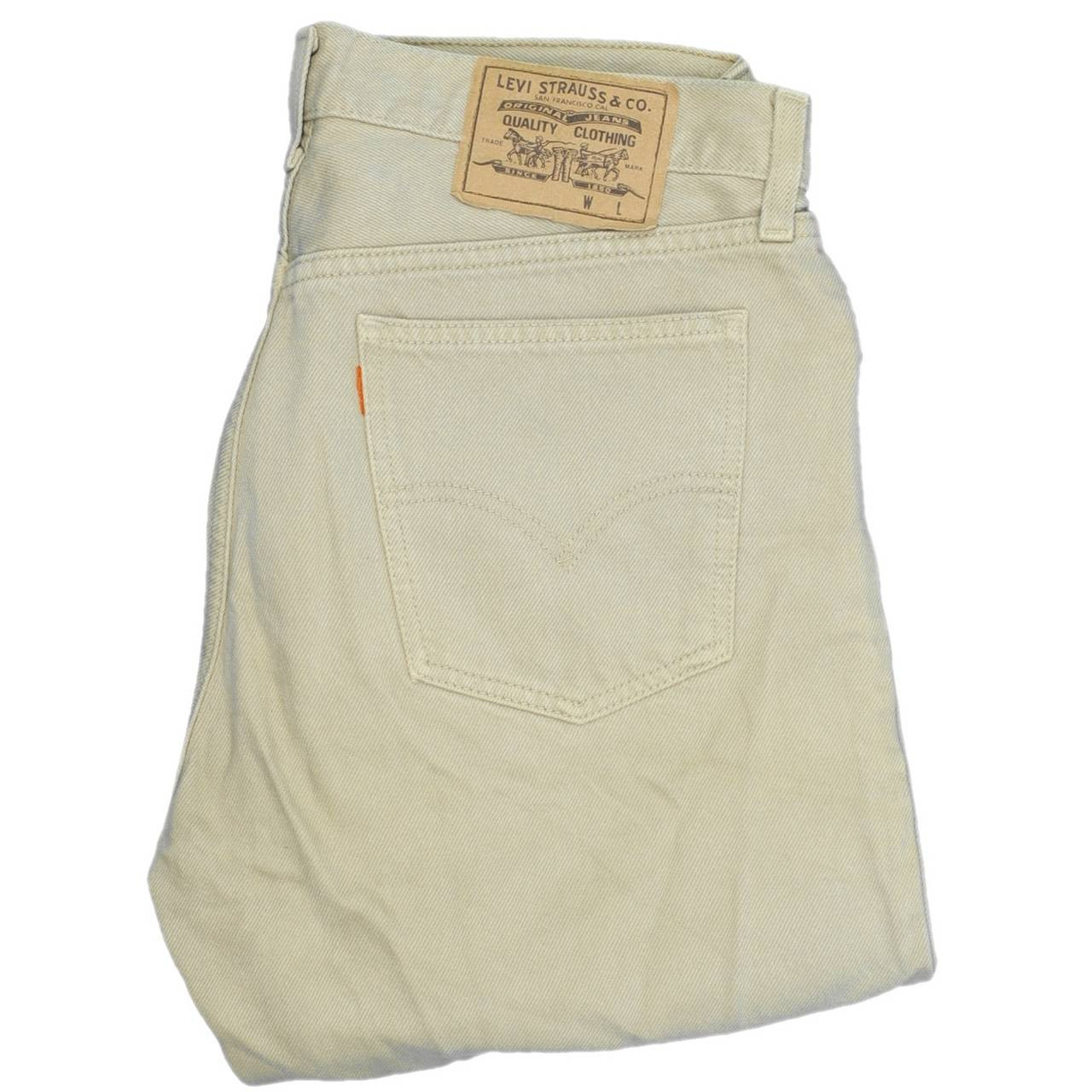 mens beige levi jeans