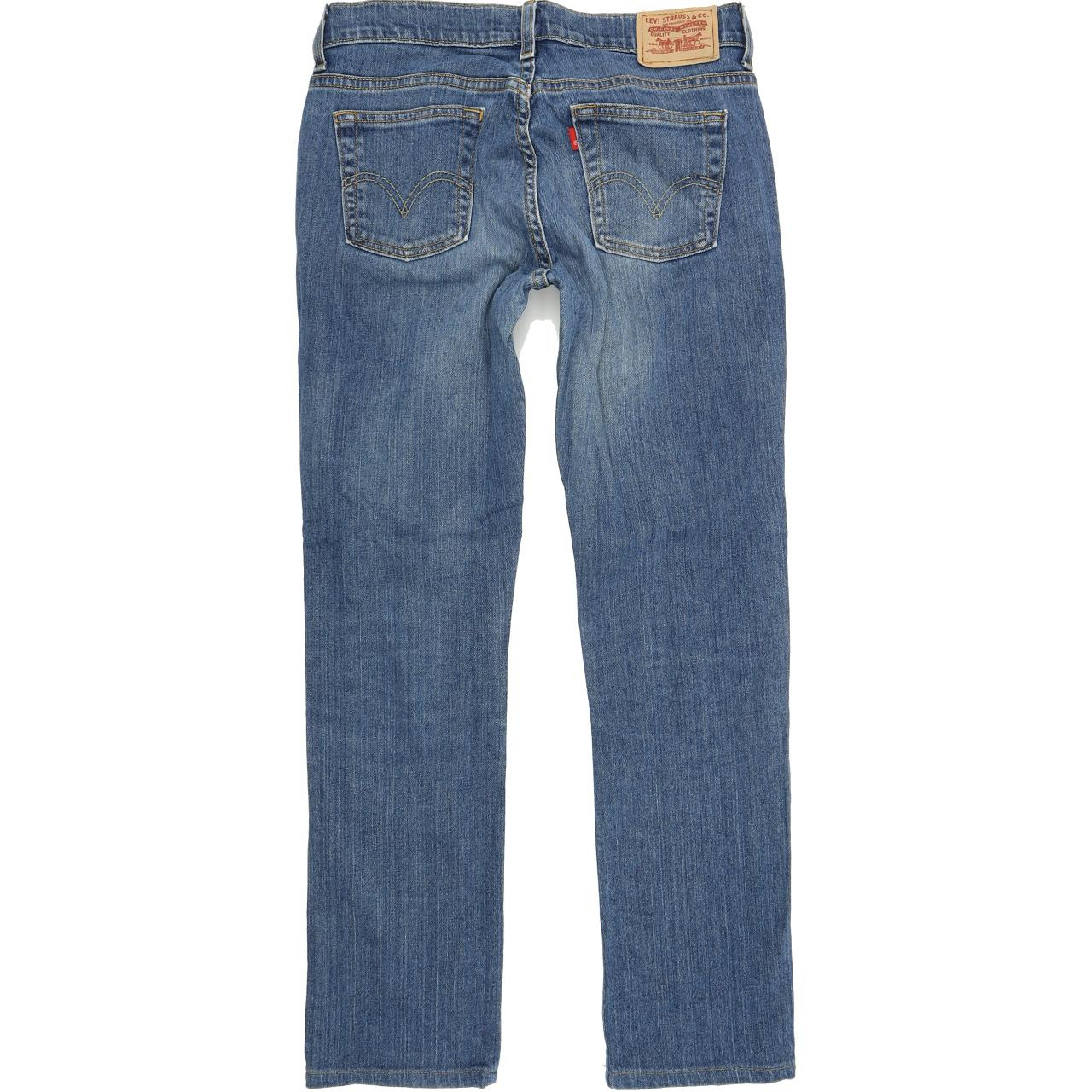 Levi's 515 Women Blue Straight Regular Stretch Jeans W28 L29 | Fabb Fashion