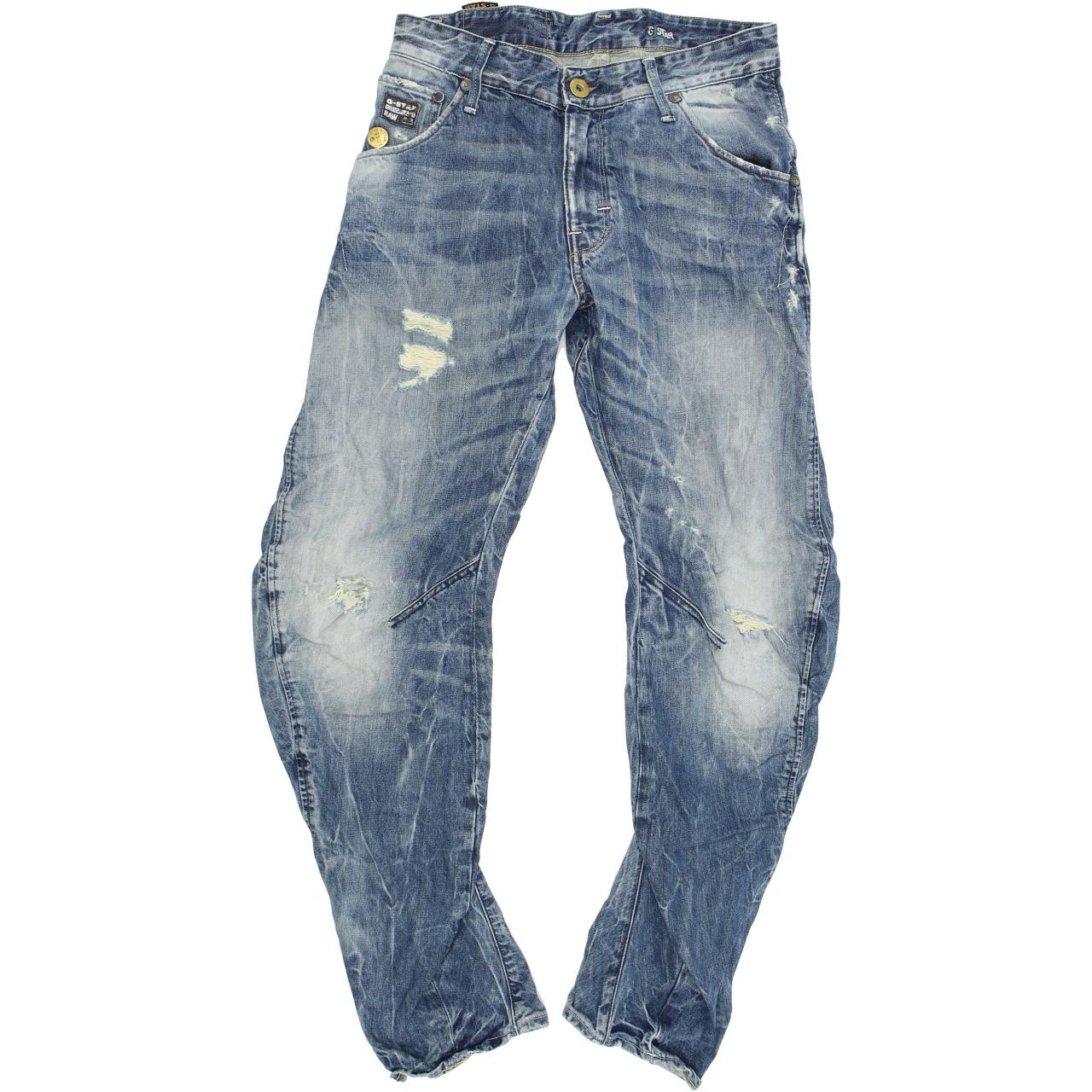 G-Star Arc 3D Men Blue Tapered Loose Jeans W27 L30 | Fabb Fashion