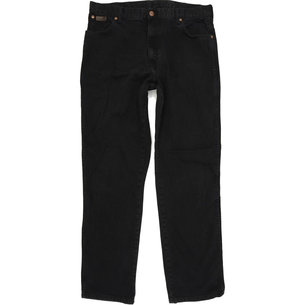 Wrangler Texas Men Black Straight Regular Jeans W37 L34 | Fabb Fashion