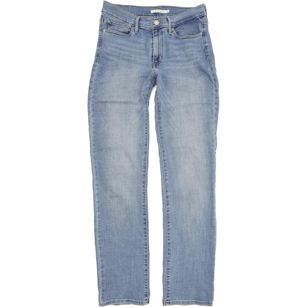 women's levi's slimming straight leg jeans