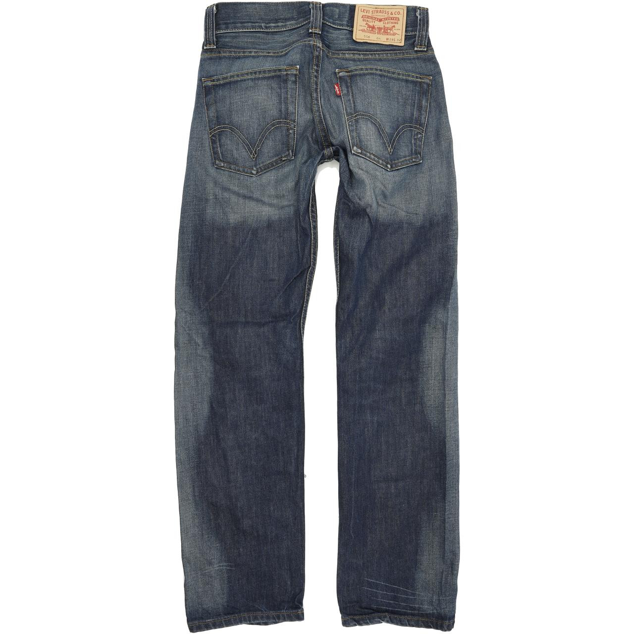 Levi's 506 Men Blue Straight Regular Jeans W28 L30 | Fabb Fashion