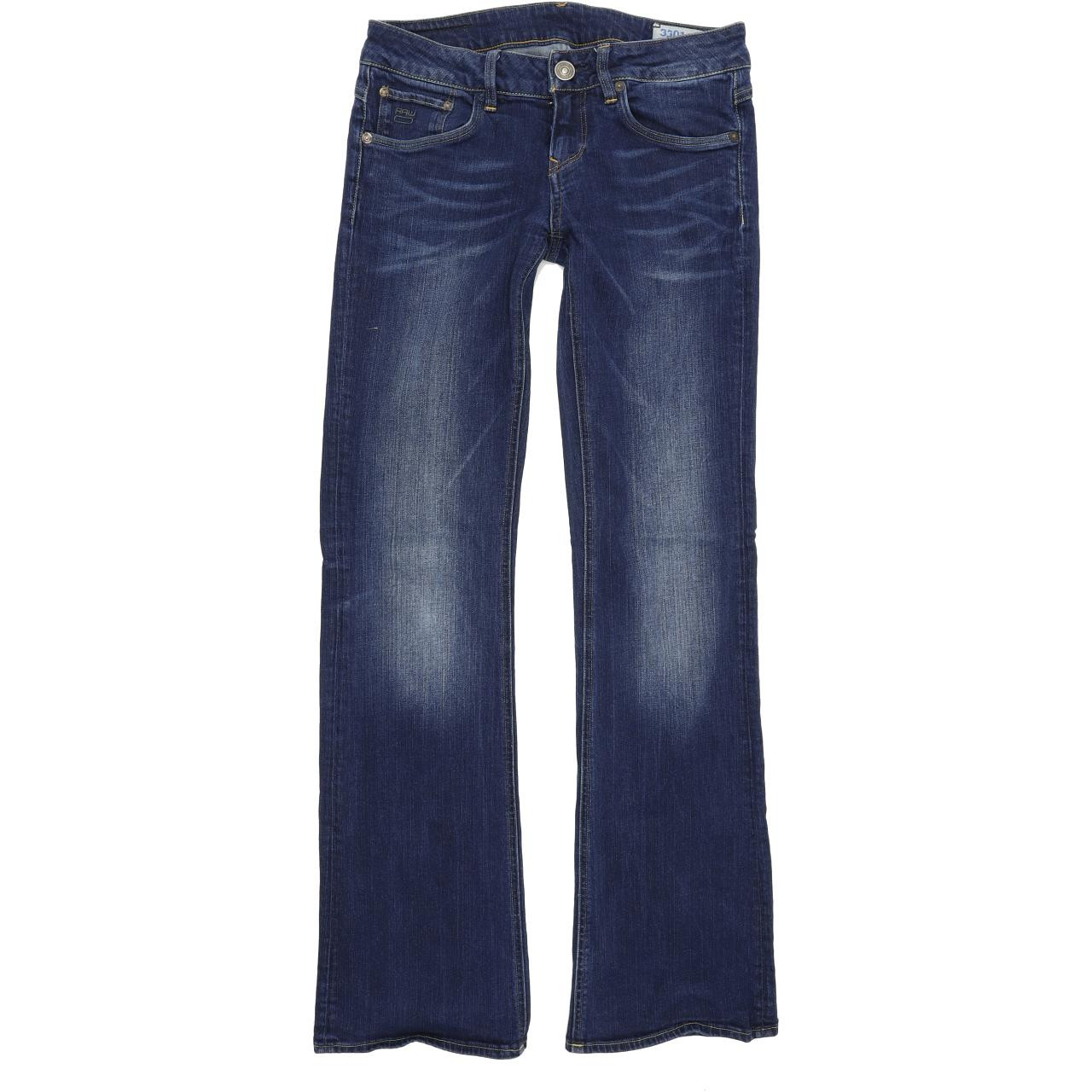 G-Star 3301 Blue Bootcut Regular Stretch Jeans W27 L32 | Fabb Fashion