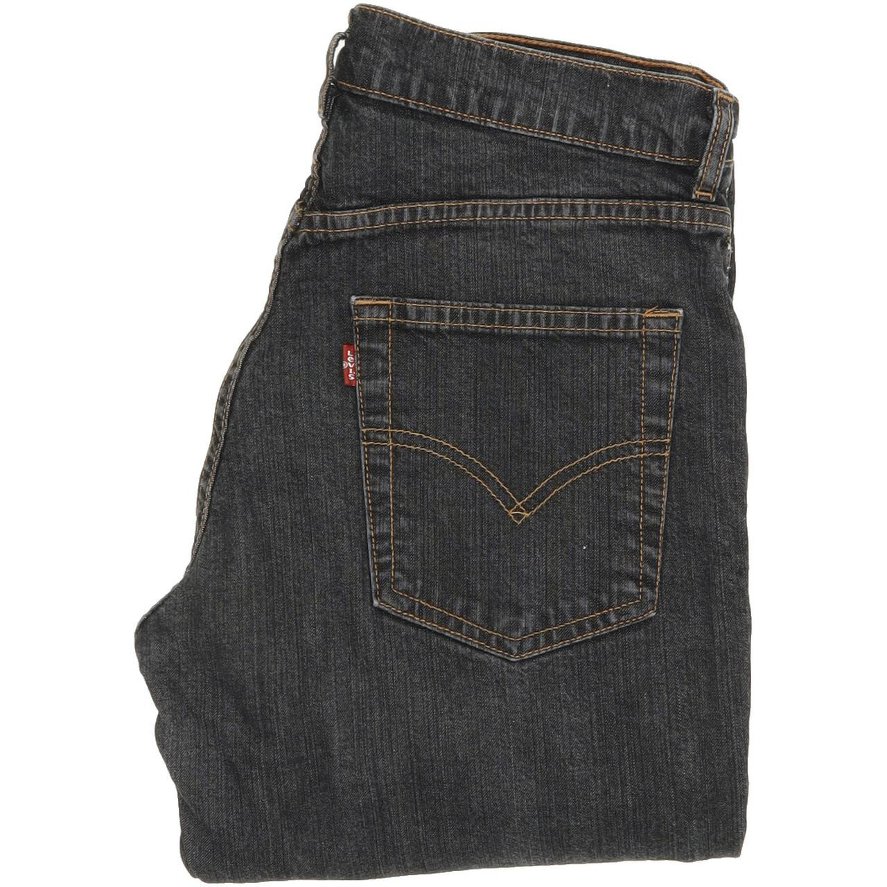 Levi's 595 Women Grey Straight Regular Stretch Jeans W30 L29 | Fabb Fashion