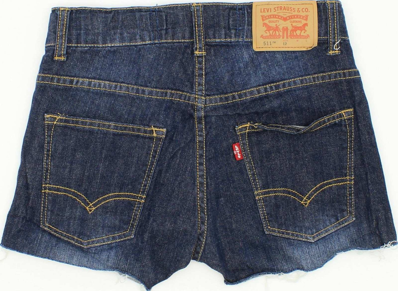 Levi's 511 Women Blue Hot Pants Stretch Denim Shorts W26 L2 | Fabb Fashion