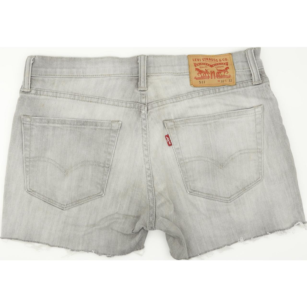 Levi's 511 Women Grey Hot Pants Stretch Denim Shorts W32  | Fabb  Fashion