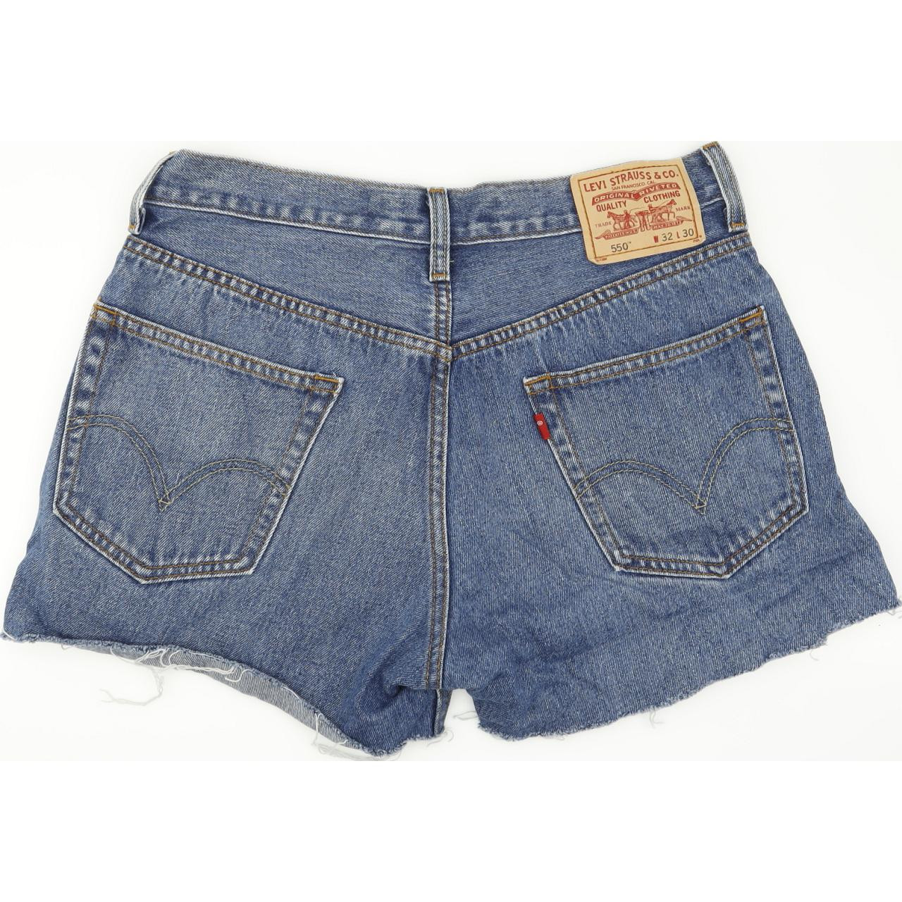 Levi's 550 Women Blue Hot Pants Denim Shorts W32 L13 | Fabb Fashion