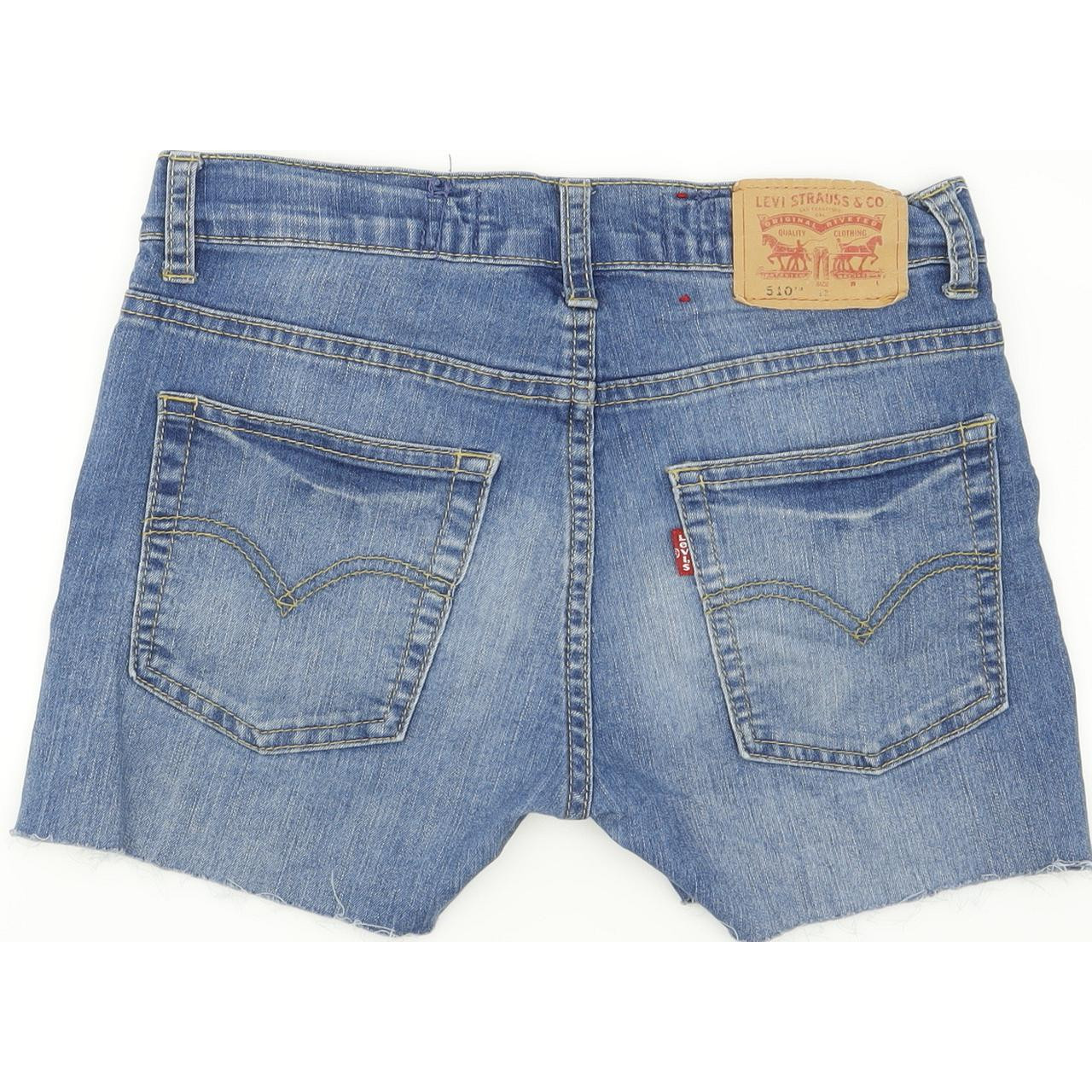 Levi's 510 Women Blue Hot Pants Stretch Denim Shorts W26 L11 | Fabb Fashion