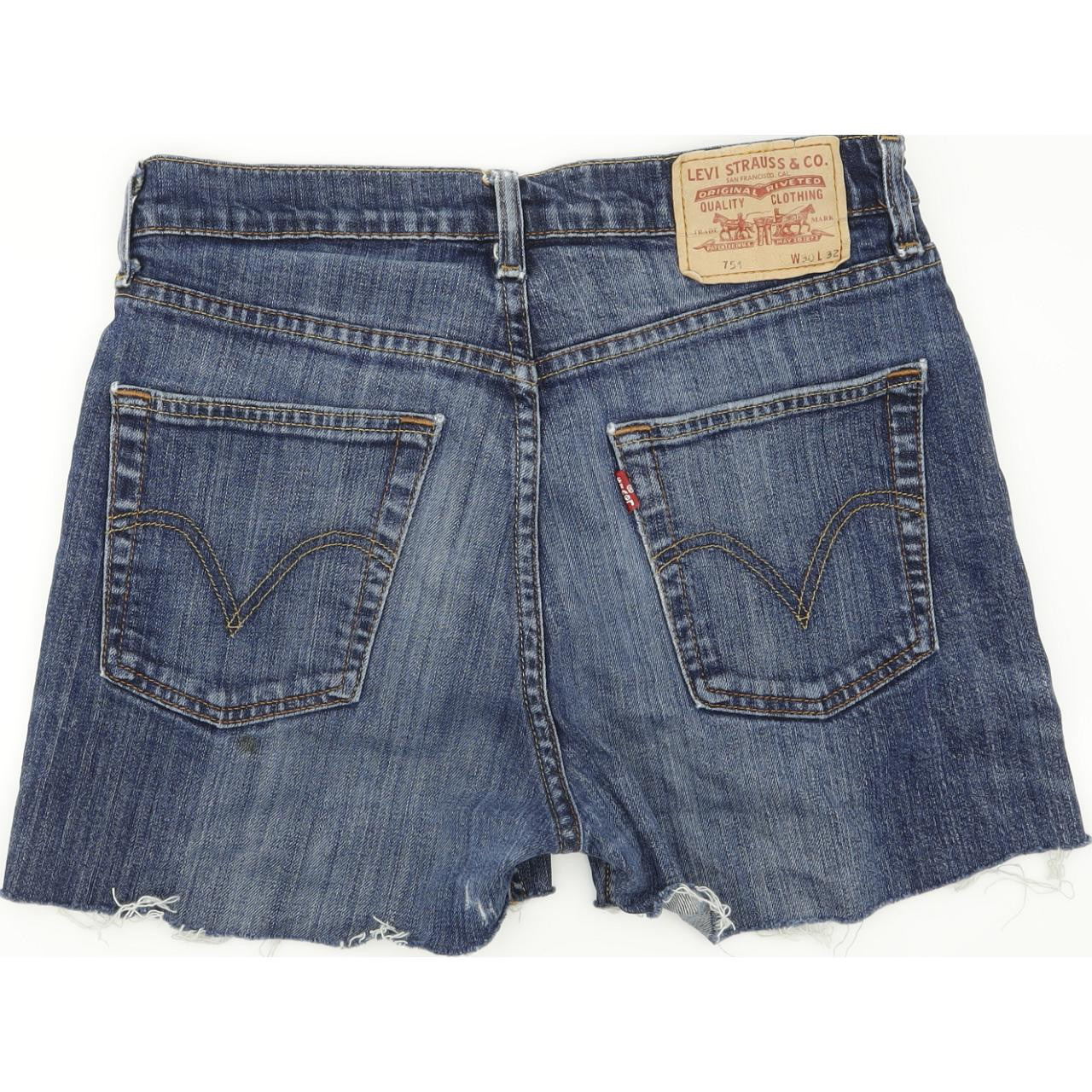 Levi's 751 Women Blue Hot Pants Stretch Denim Shorts W30  | Fabb  Fashion