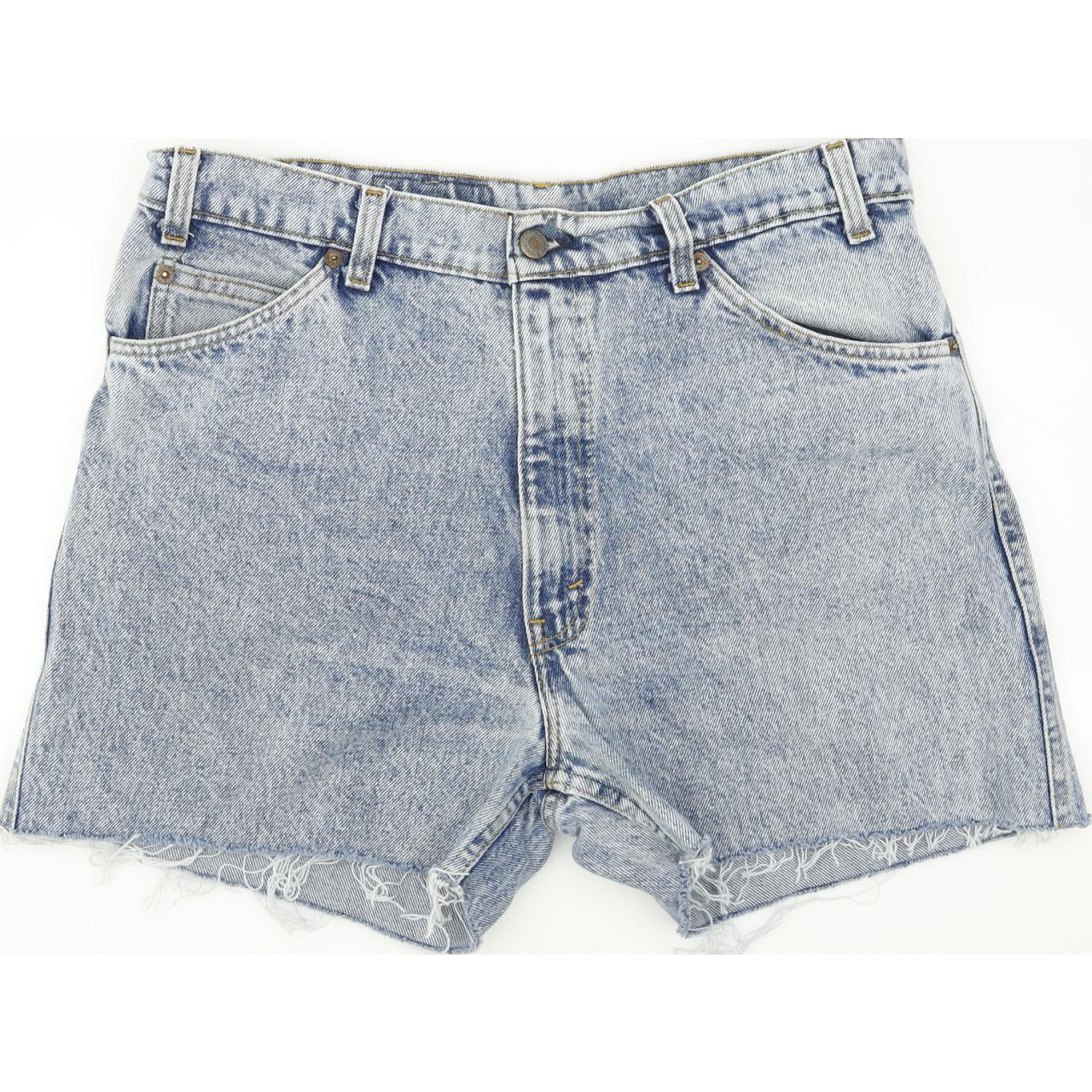 Levi's 550 Made in USA Blue Hot Pants Denim Shorts High Waisted W36  |  Fabb Fashion