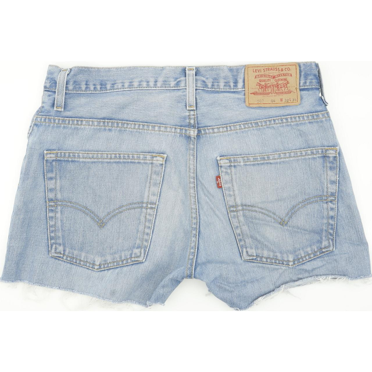 Levi's 507 Women Blue Hot Pants Denim Shorts W32 L13 | Fabb Fashion