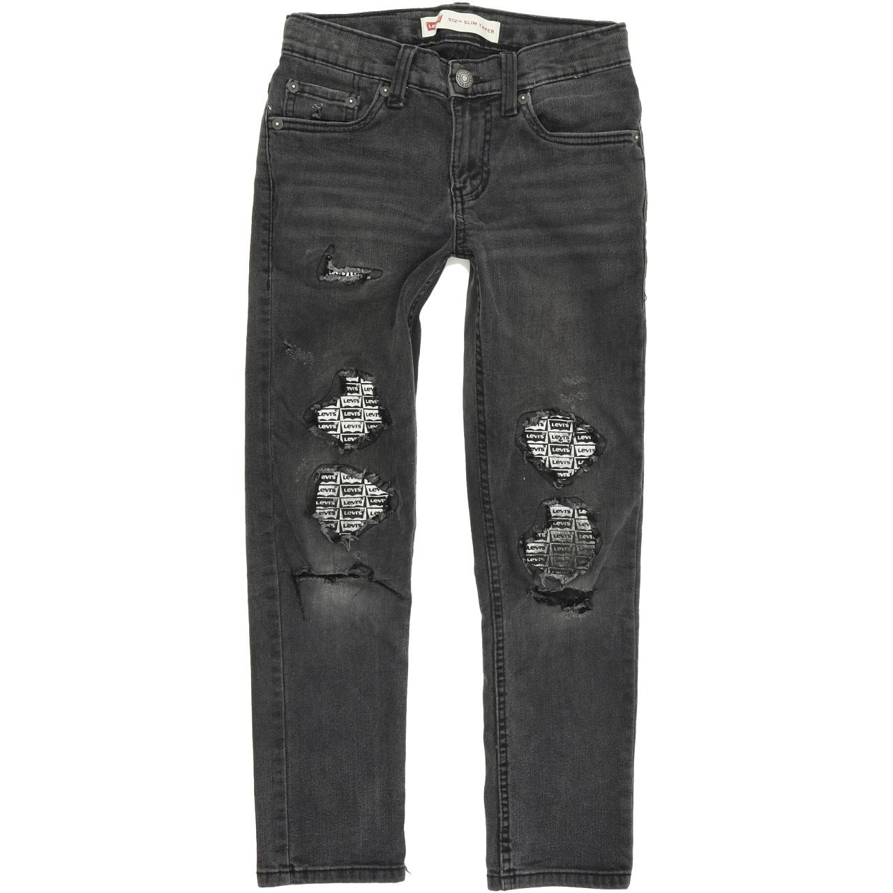 Levi's 512 Kids Grey Tapered Slim Stretch Jeans W24 L22 | Fabb Fashion