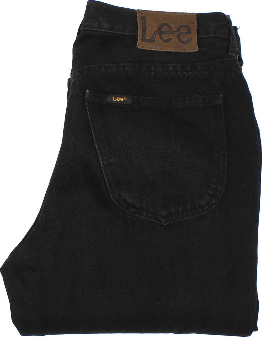 Wrangler Chicago Mens Black Straight Jeans W33 L32 | Fabb Fashion