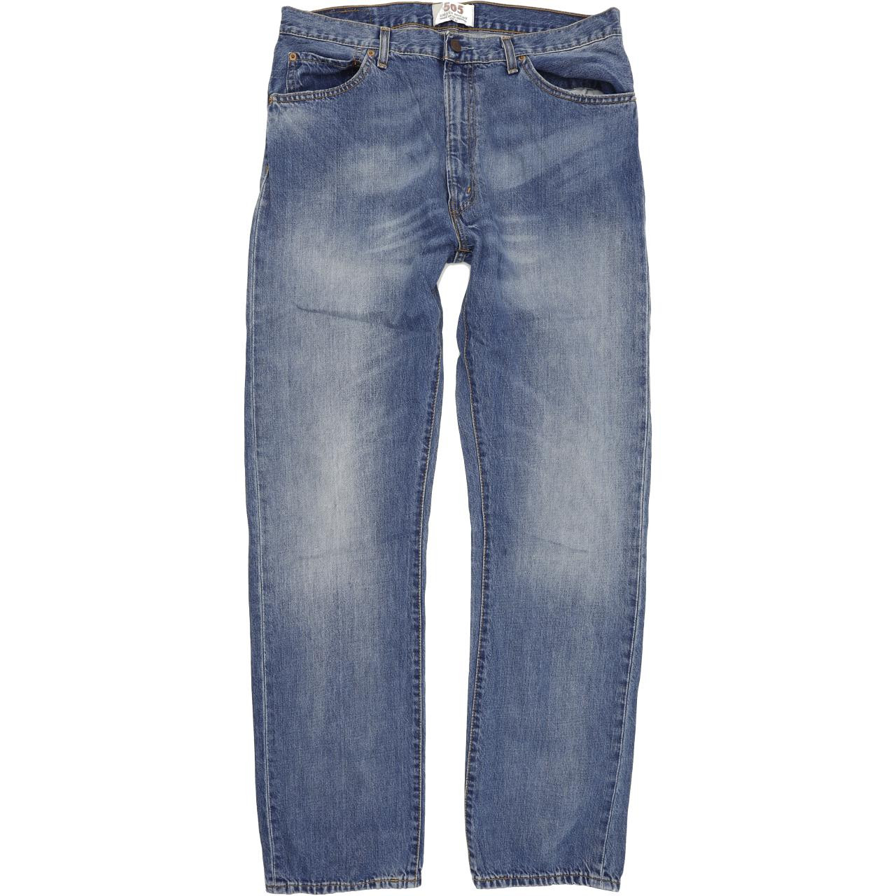 Levi's 505 Special Edition Men Blue Straight Regular Jeans W36 L34