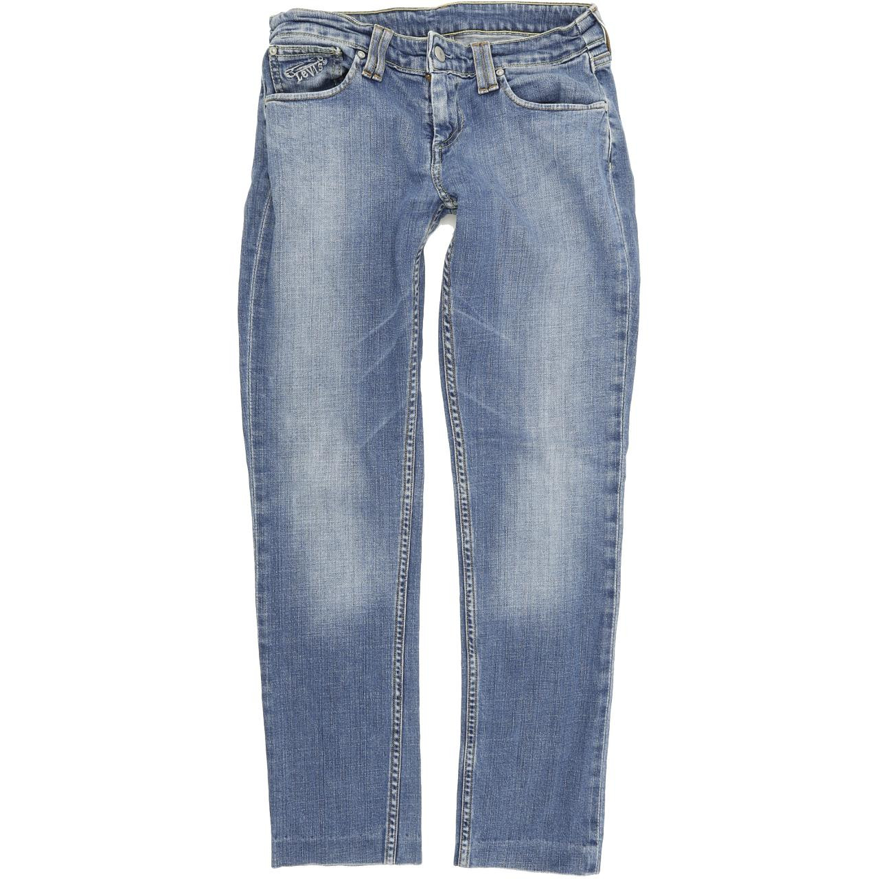Levi's 571 Women Blue Straight Regular Stretch Jeans W29 L29 | Fabb Fashion