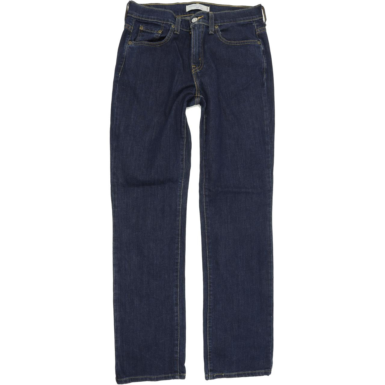 Levi's 505 Women Blue Straight Regular Stretch Jeans W29 L32 | Fabb Fashion