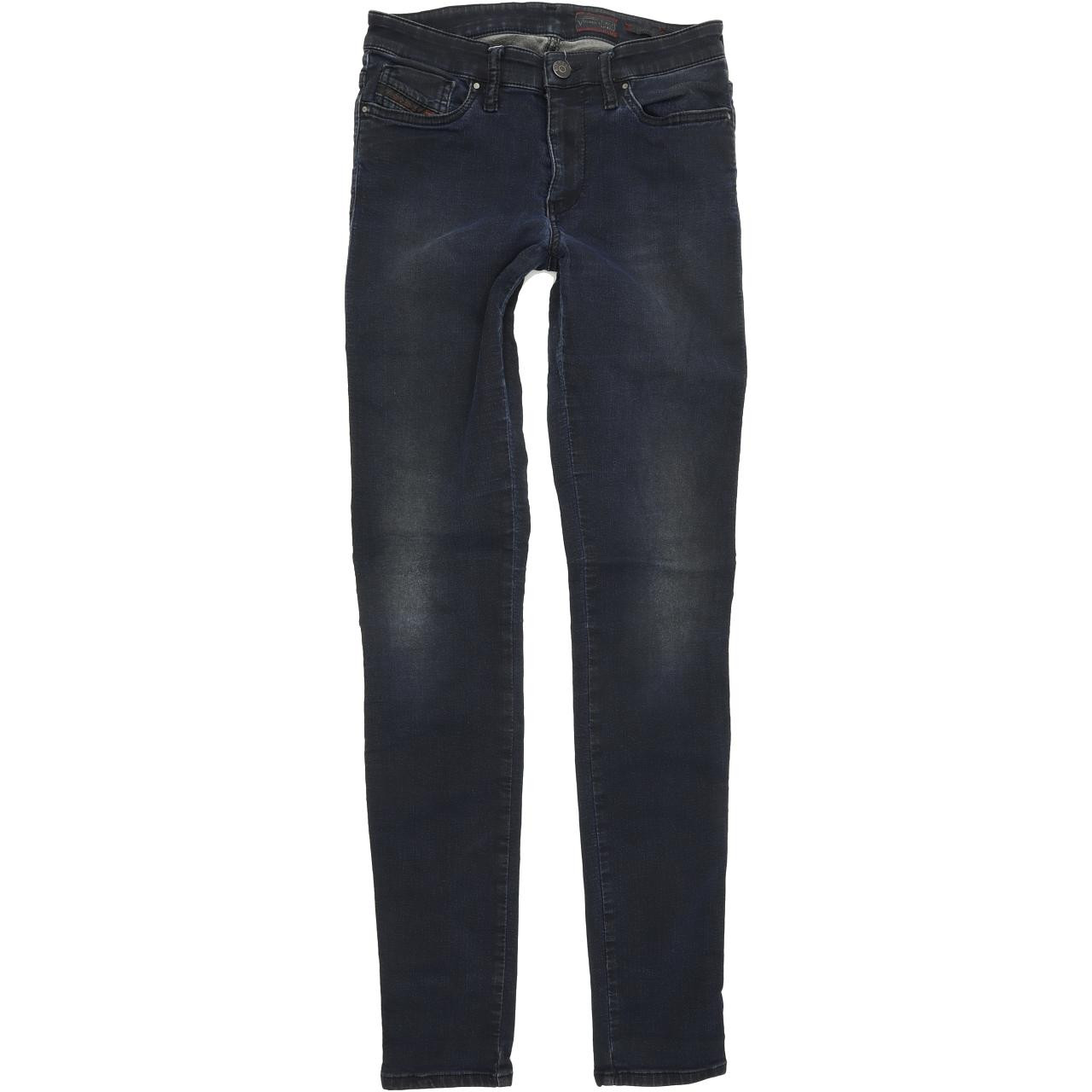 Diesel Skinzee Women Blue Skinny Slim Stretch Jeans W26 L32 Fabb