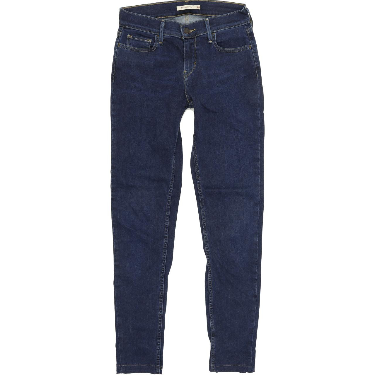 Levi's 710 Women Blue Skinny Slim Stretch Jeans W28 L30 Fabb Fashion