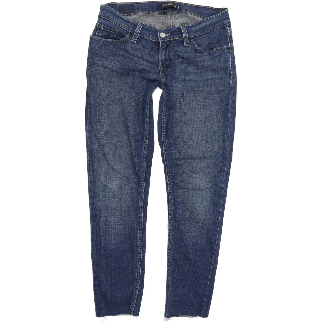 Levi's 524 Too superlow Women Blue Skinny Slim Stretch Jeans W28 L27 | Fabb  Fashion