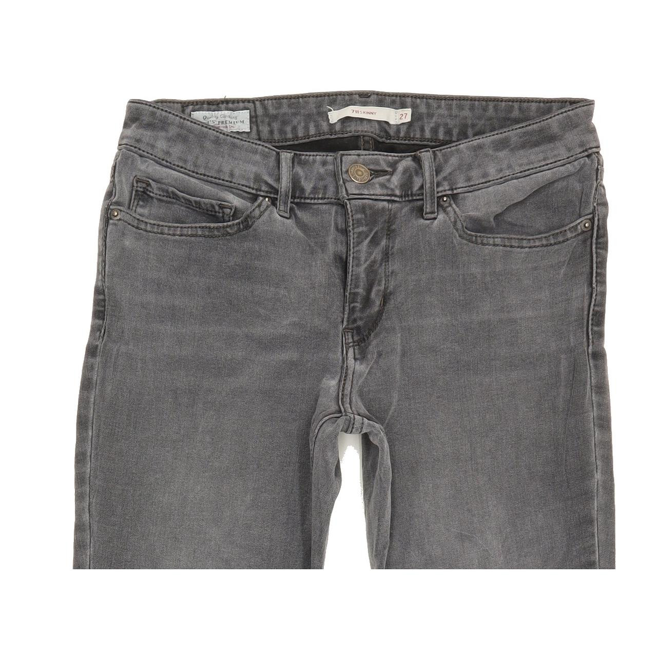 Levi's 711 Women Grey Skinny Slim Jeans W27 L28 | Fabb Fashion