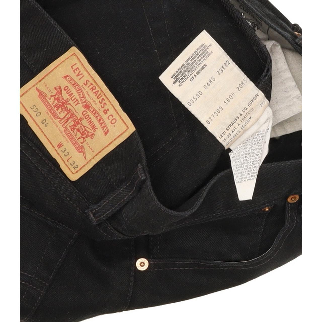 Levi's 590 Men Black Straight Regular Jeans W33 L31 | Fabb Fashion