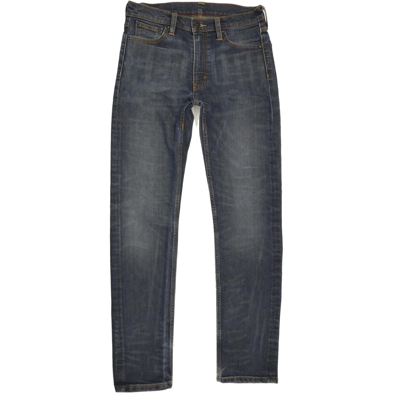 Levi's 513 Men Blue Straight Slim Jeans W30 L32 | Fabb Fashion