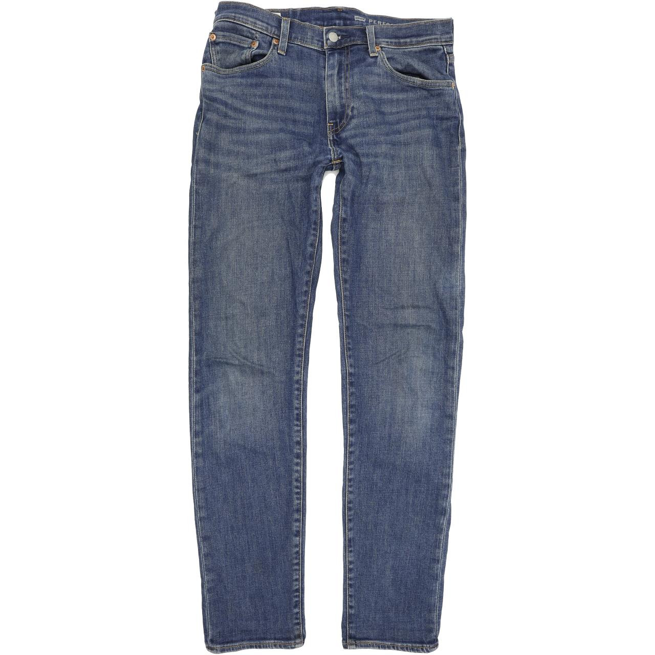 Levi's 502 Women Blue Tapered Regular Stretch Jeans W30 L34 | Fabb Fashion