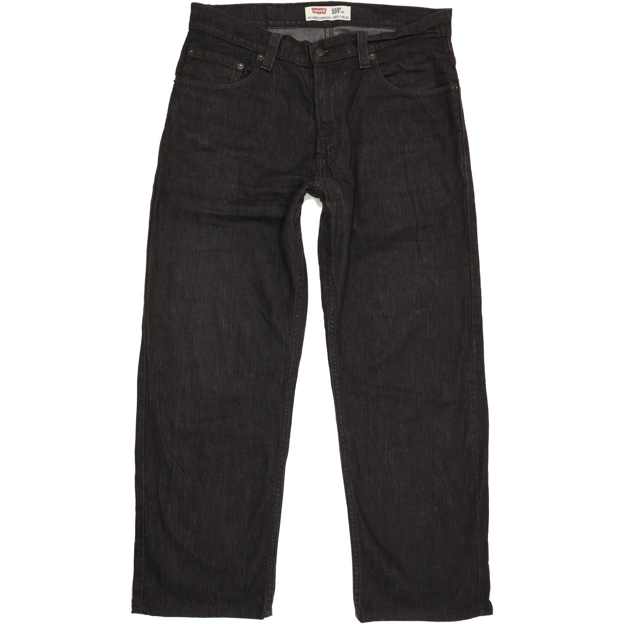 Levi's 559 Men Charcoal Straight Relaxed Stretch Jeans W32 L27 | Fabb  Fashion
