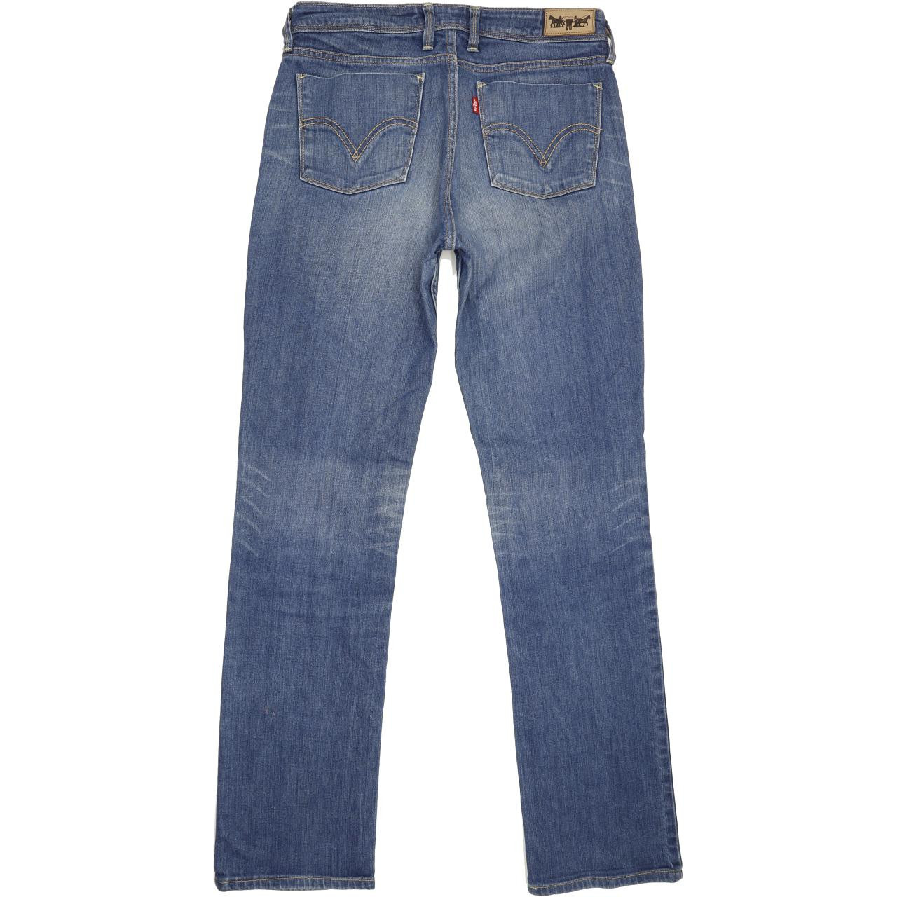 Levi's 627 Women Blue Straight Regular Stretch Jeans W31 L33 | Fabb Fashion