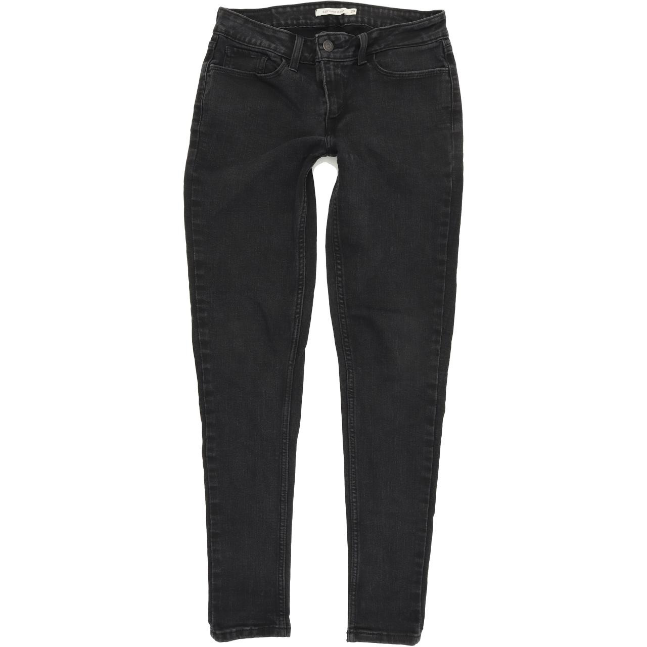 Levi's 535 Super Women Charcoal Skinny Slim Stretch Jeans W29 L30 | Fabb  Fashion
