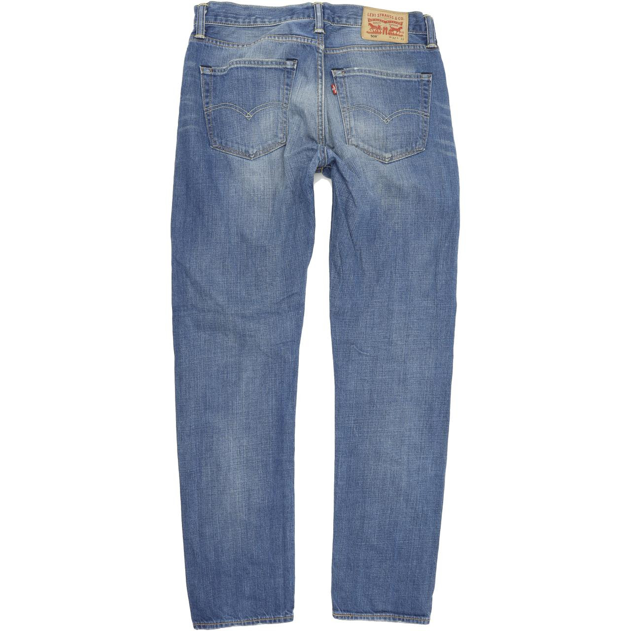 Levi's 508 Men Blue Tapered Regular Jeans W32 L32 | Fabb Fashion