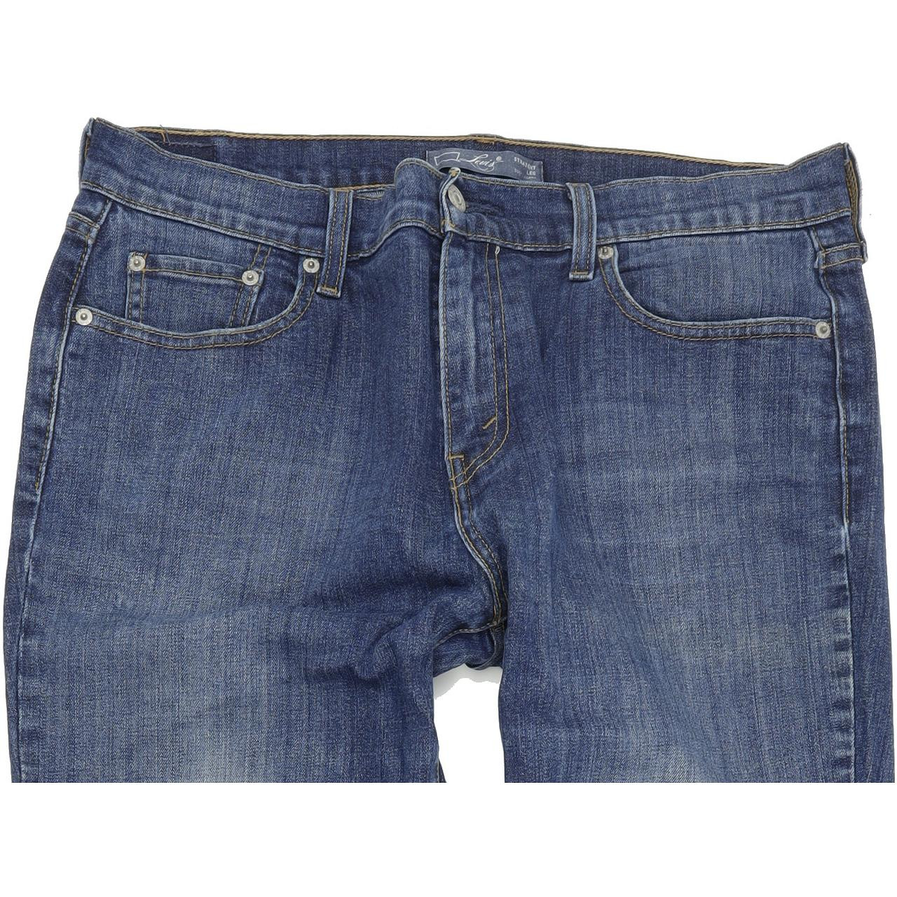 Levi's 505 Women Blue Straight Regular Stretch Jeans W32 L31 | Fabb Fashion