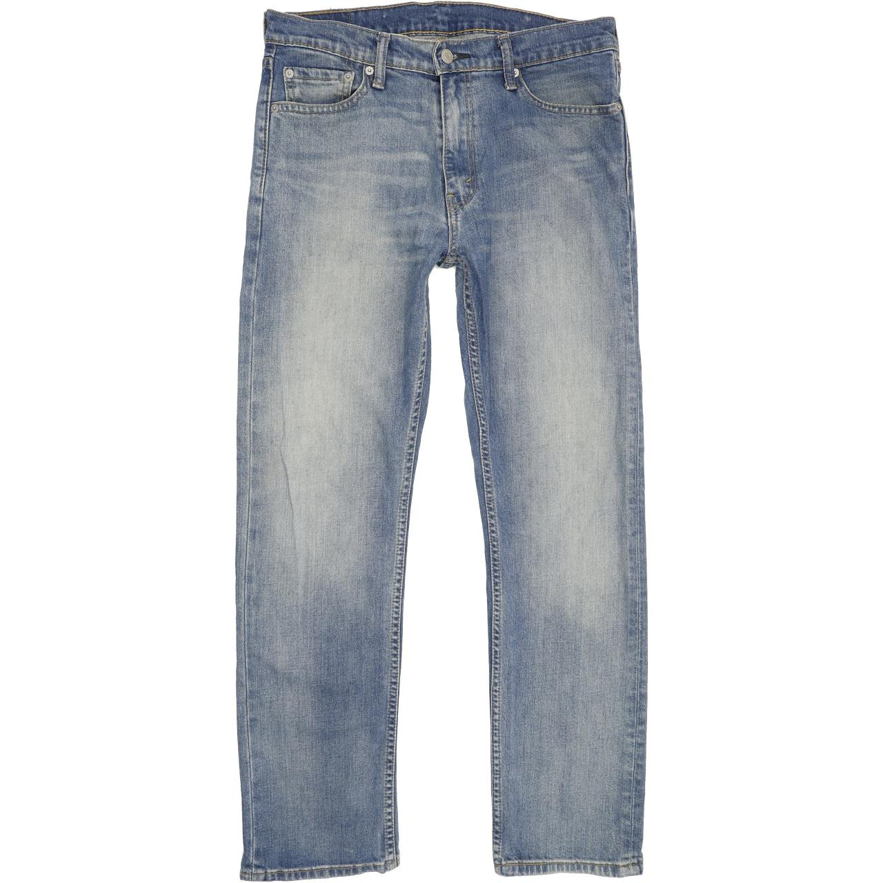 Levi's 513 Men Blue Straight Slim Stretch Jeans W33 L30 | Fabb Fashion