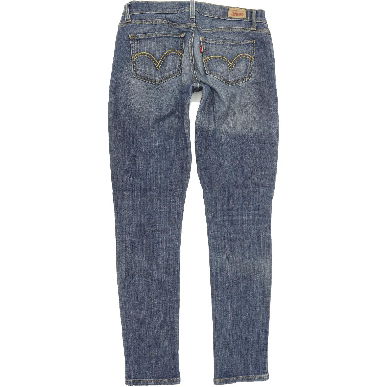 Levi's 524 too Superlow Women Blue Skinny Slim Stretch Jeans W29 L32 | Fabb  Fashion