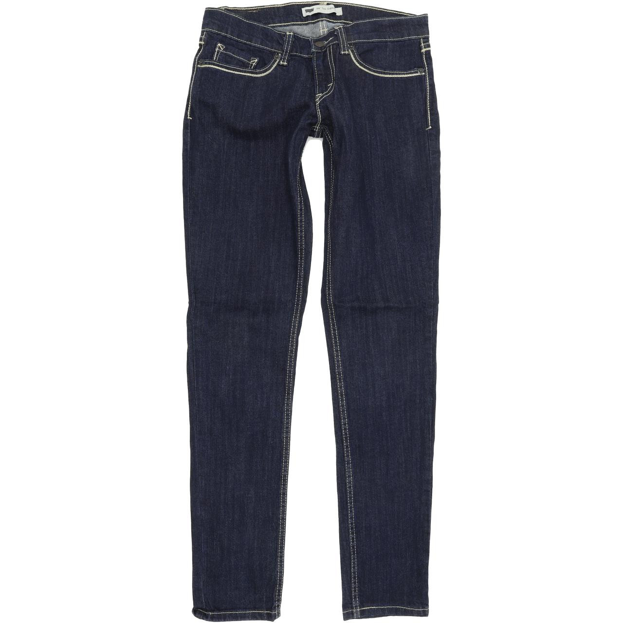 Levi's 524 too Superlow Women Blue Skinny Slim Stretch Jeans W27 L32 | Fabb  Fashion