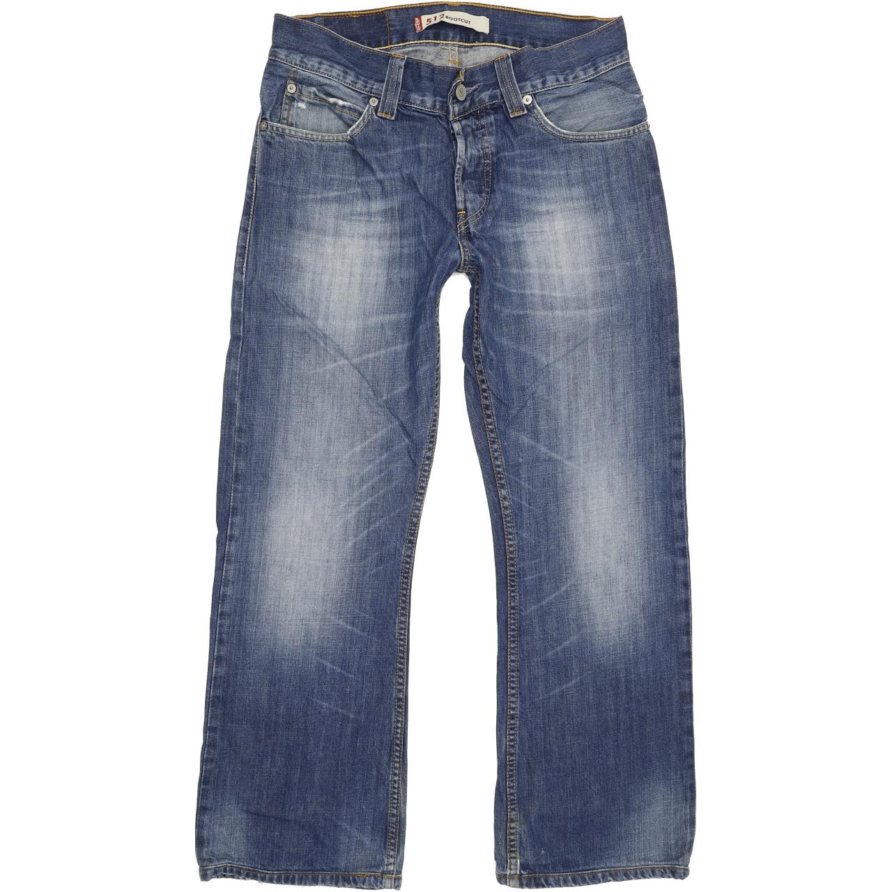 Levi's 512 Men Blue Bootcut Slim Jeans W30 L27 | Fabb Fashion
