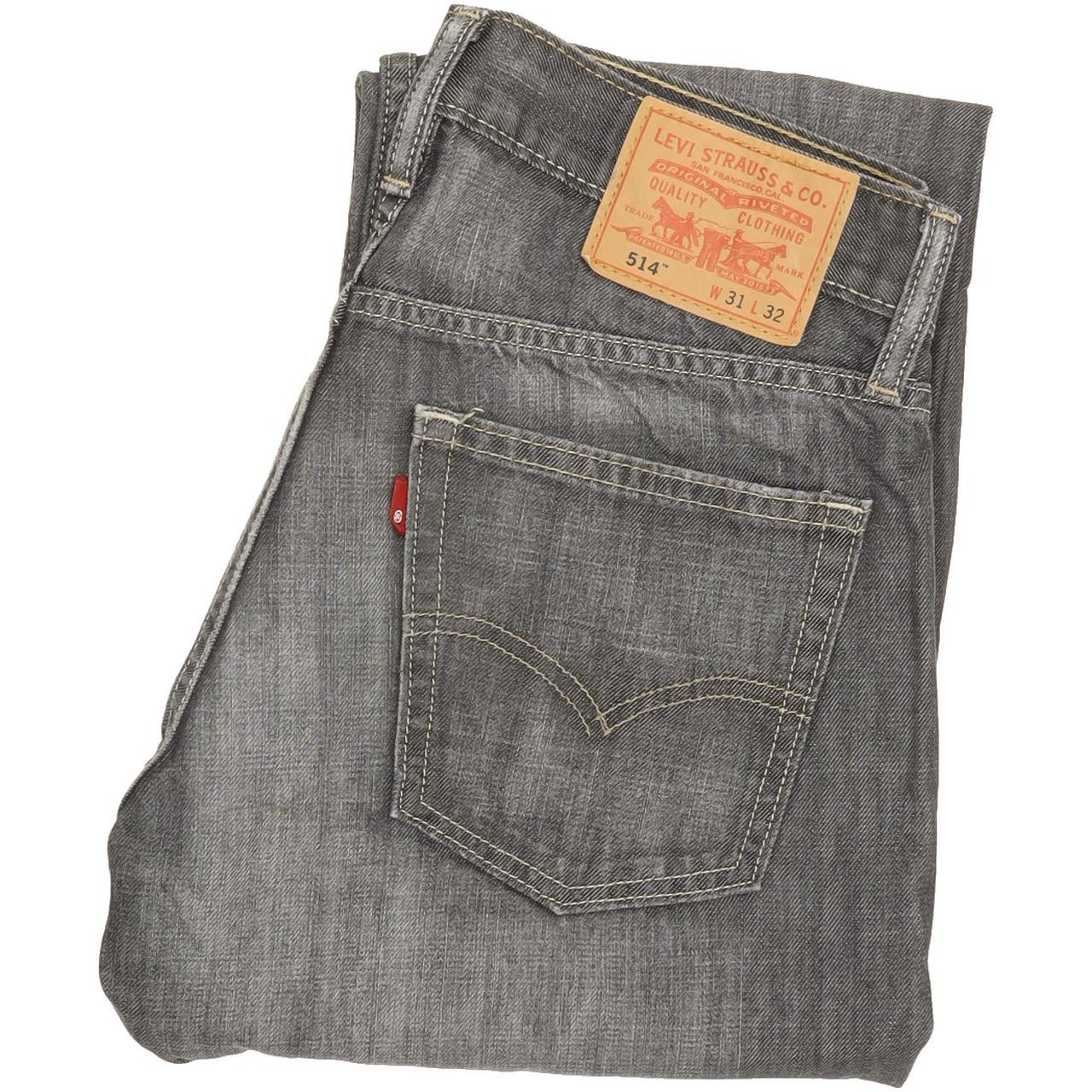 Levi's 514 Men Grey Straight Slim Jeans W31 L32 | Fabb Fashion