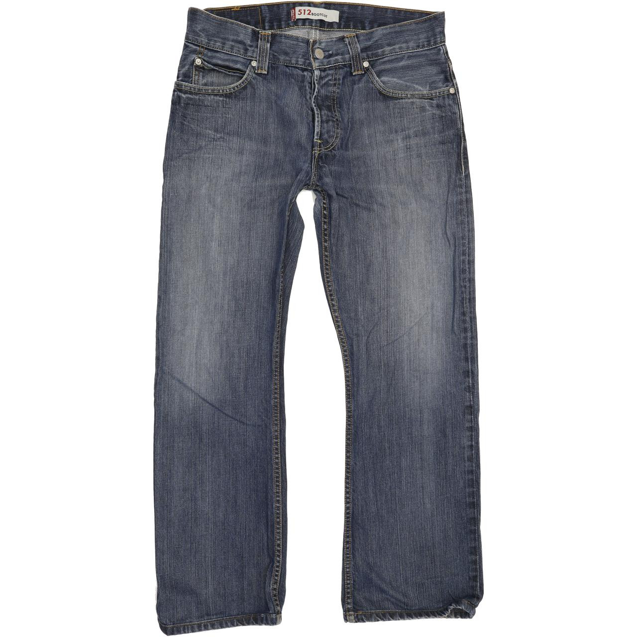Levi's 512 Men Blue Bootcut Slim Jeans W33 L29 | Fabb Fashion